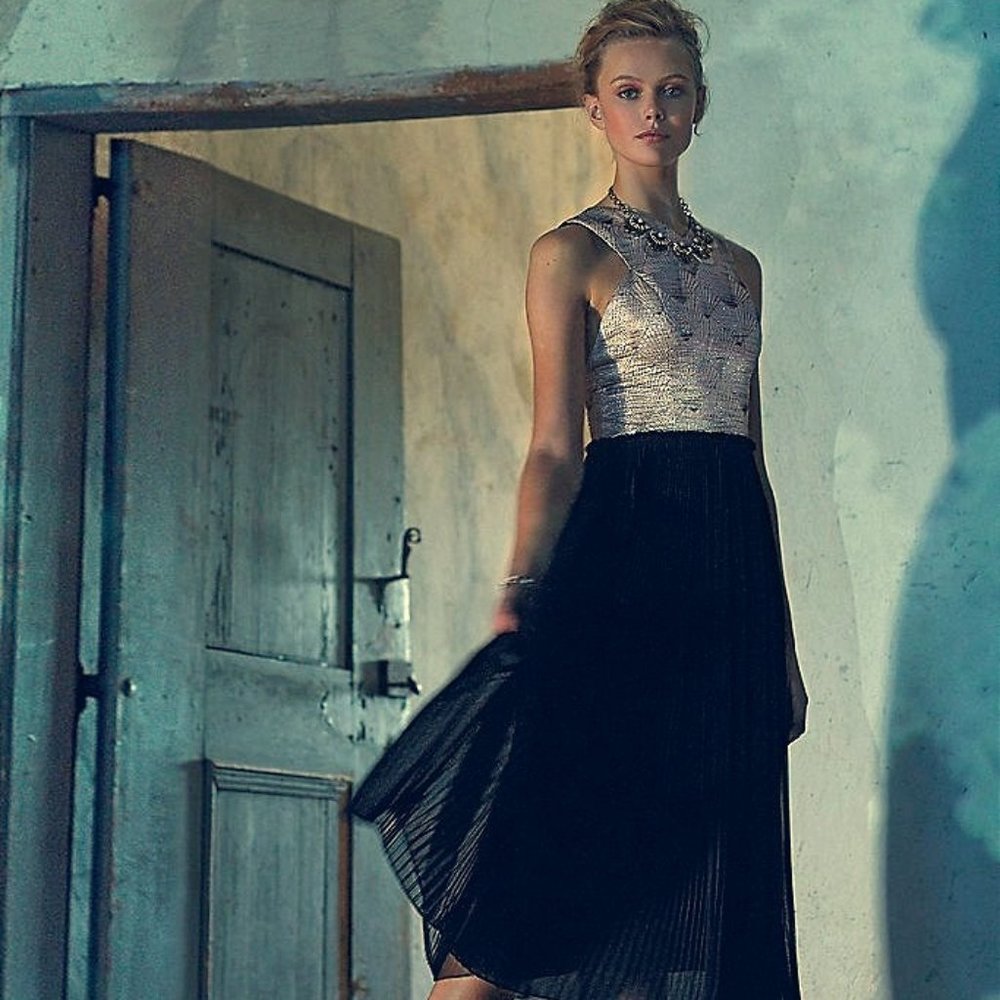 Anthropologie Mogran Carper Isobel Midi Dress